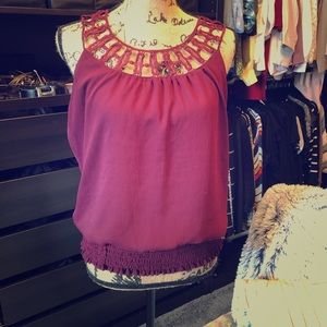Sleeveless blouse